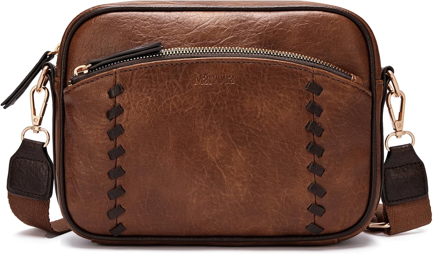 Marvolia Crossbody Bags for Women Soft Vegan Leather Shoulder Handbags Lightweight Crossbody Travel Purses