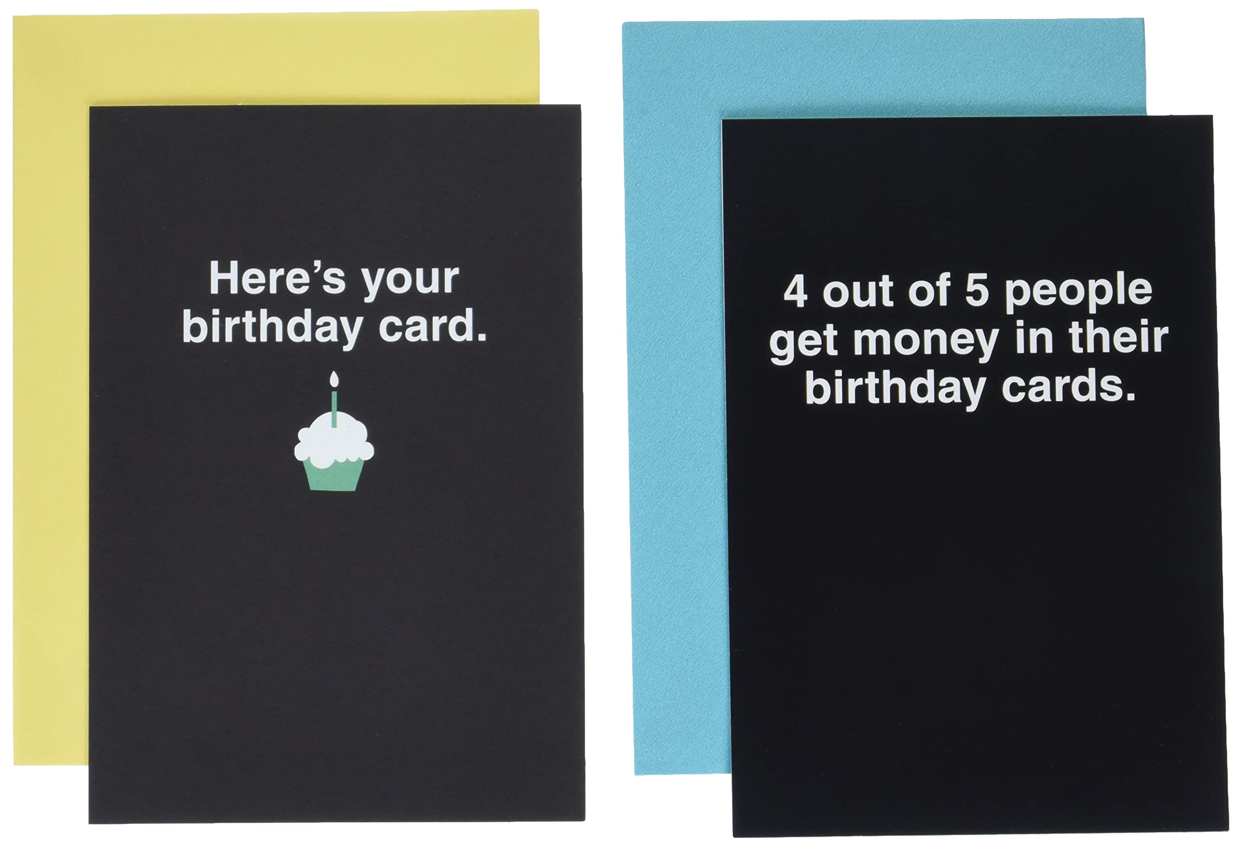Hallmark Shoebox Pack Of 2 Funny Birthday Cards Black White | Desertcart  Seychelles, image size:2560x1747