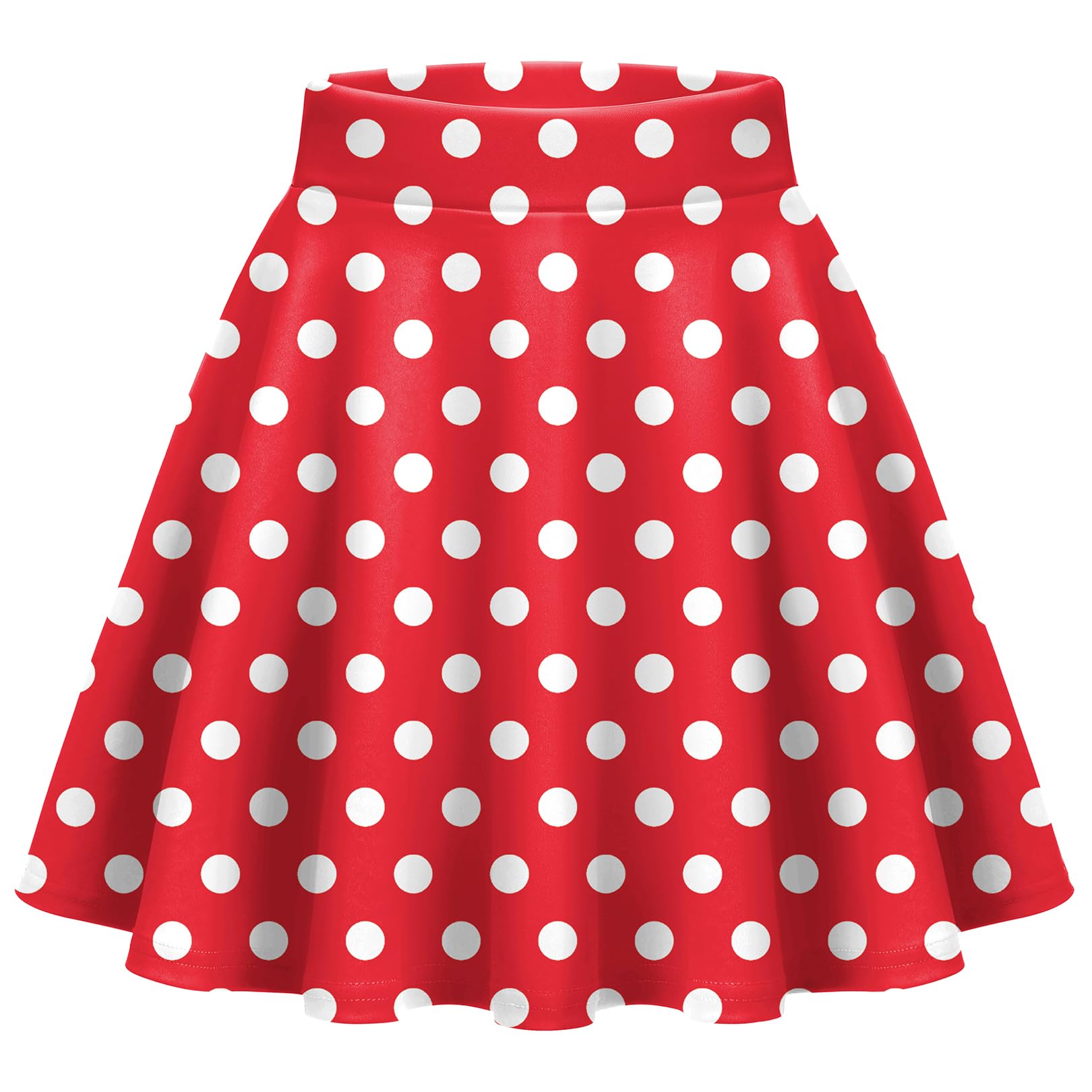 Zeagoo Women's Skirt Basic Mini Skater Skirt 2026 Summer Skirts Stretchable High Waist A-Line Valentines Skirts