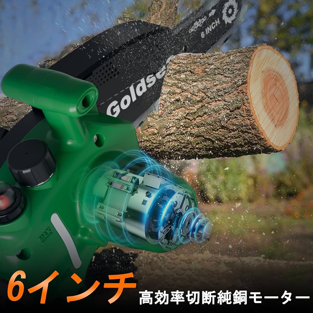 ソーティージャパン　特注品　　新品未使用27.5cm シンセイ 充電式コードレスハンディチェーンソー CHC-10 21V