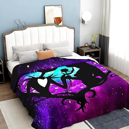 Miniatura 3 de Manta de Navidad ultrasuave de anime, cálida y acogedora, regalos para niños y adultos, cama, sofá, sala de estar, 50 x 40 pulgadas