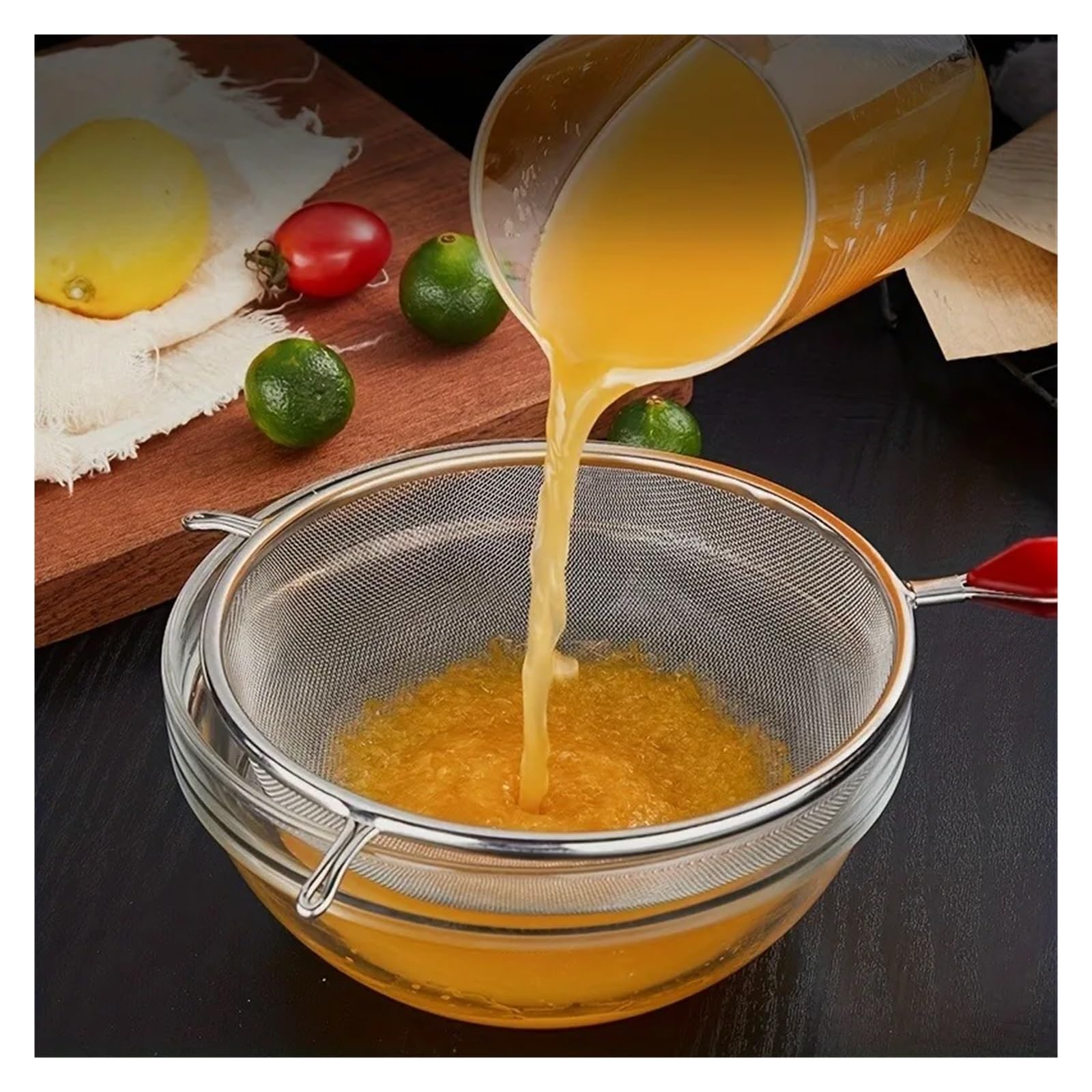 colador acero inoxidable 1 filtro de acero inoxidable for harina, tamiz, herramienta for pasta, máquina for hacer ramen y papas fritas, accesorios cocina(12cm)