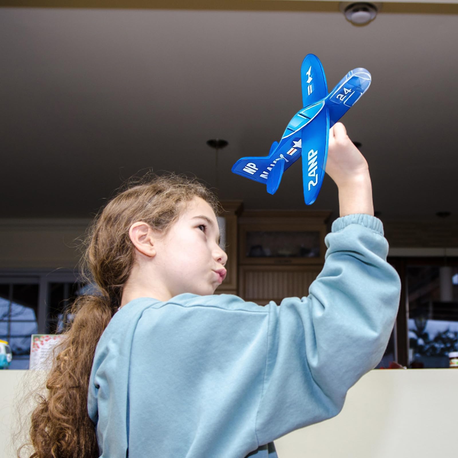QhgPnt 25 Pcs Glider Planes for Kids Foam Airplanes for Outdoor Activities Easy to Assemble Flying Toys - Image 4