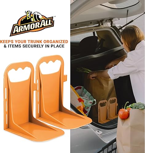 Miniatura 2 de Armor All Bloques de carga para maletero, paquete de 2 divisores de carga, bloques organizadores de maletero de gancho y bucle para mantener la