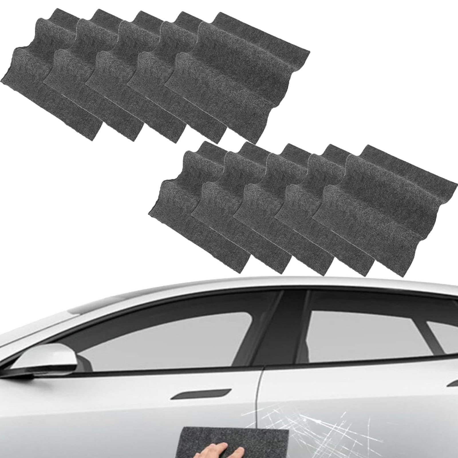 FixaPro Scratch Remover, FixaPro Car Cleaning Cloth for car scratch, Nano Sparkle Cloth for Cars Scratches, CarScratch Remover for Vehicles, Easily Repair Paint Scratches and Water Spots (10PC)