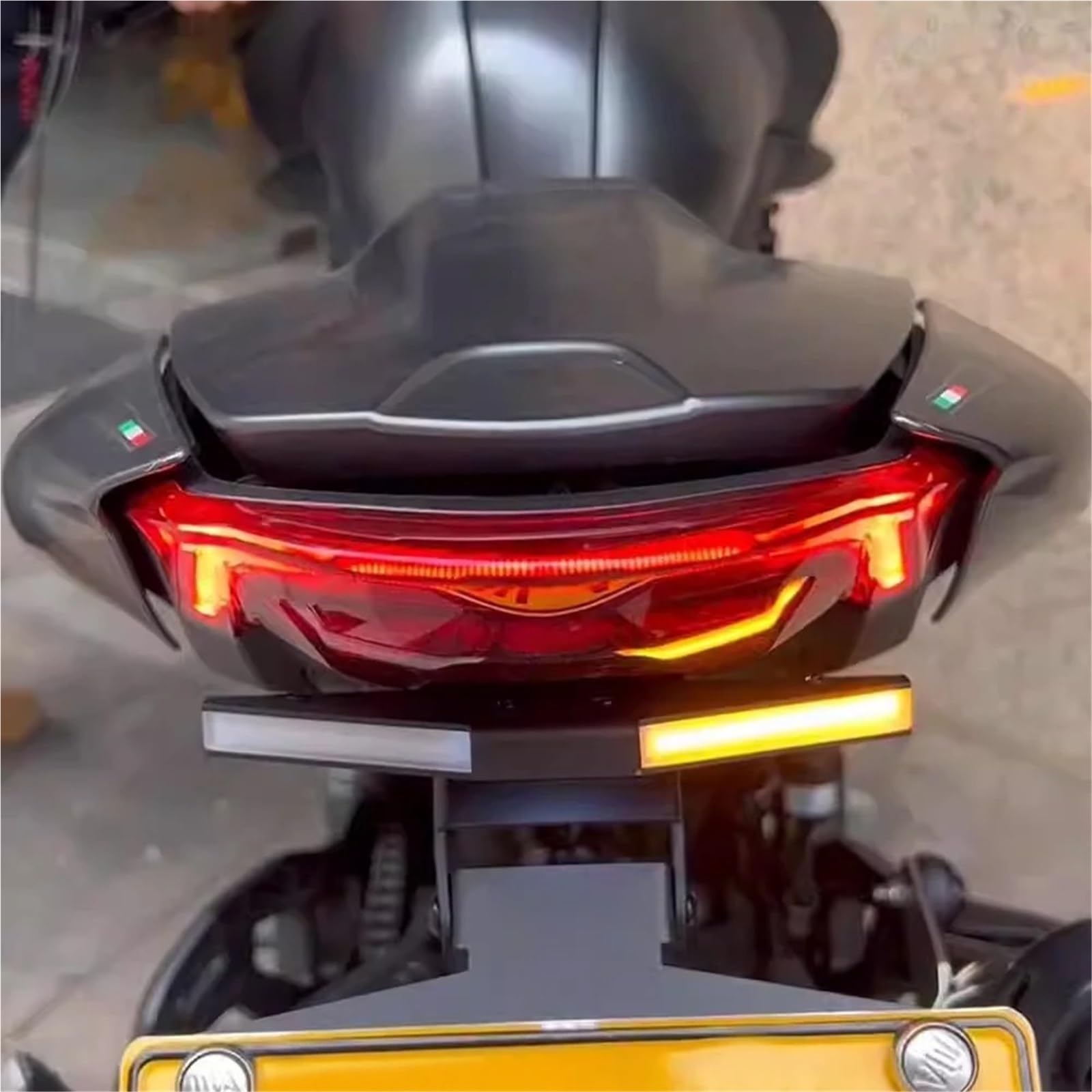 Per Ducati Per Monster 950 2021-2023 Moto Posteriore Coda Corta Stock Porta Targa Tidy Staffa Kit Moto Supporto Targa