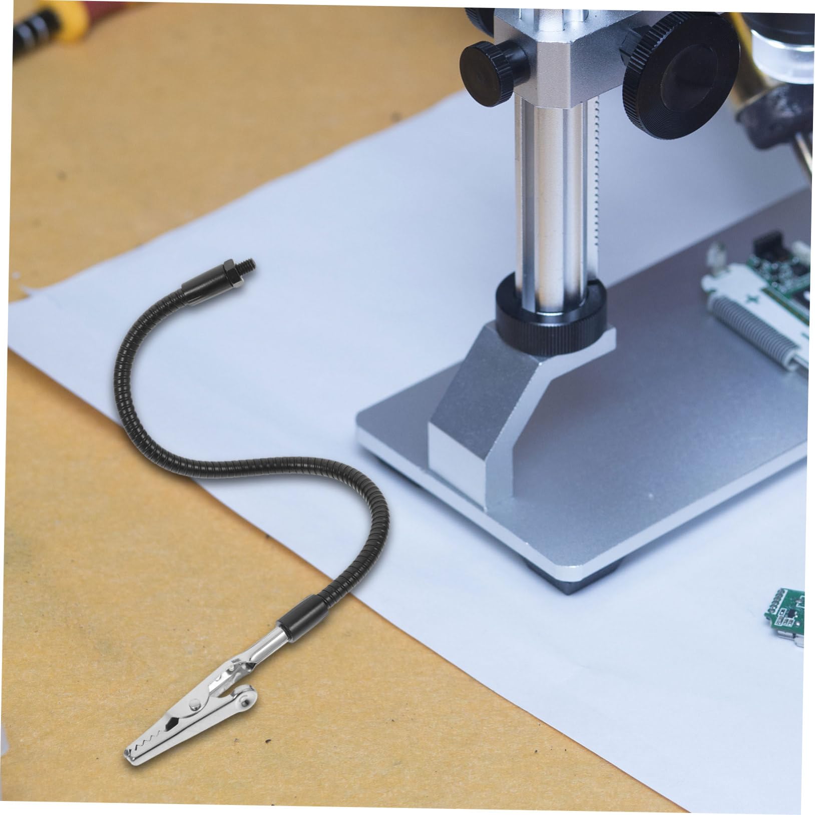 MUCKLILY Welding Fixtures Soldering Workbench Clamps 3pcs Flexible Arms Metal Wire Clamps for Soldering Electronics