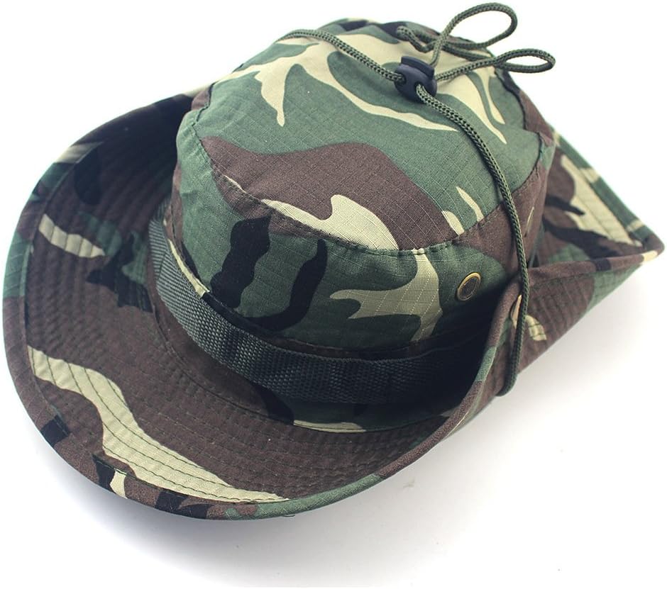 Xelue FF Unisex Cotton Quick-Dry Foldable Lightweight Breathable Wide Brim UPF 50+ Sun Protective Boonie Fishing Bucket Hunting Hat