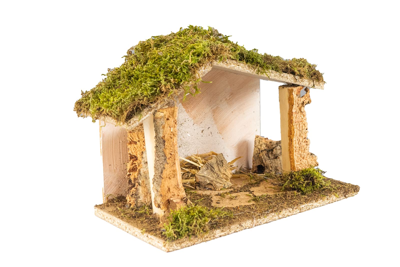 Pusta chata do szopki 30 x 15 x 19 cm, ręcznie malowana, Made in Italy