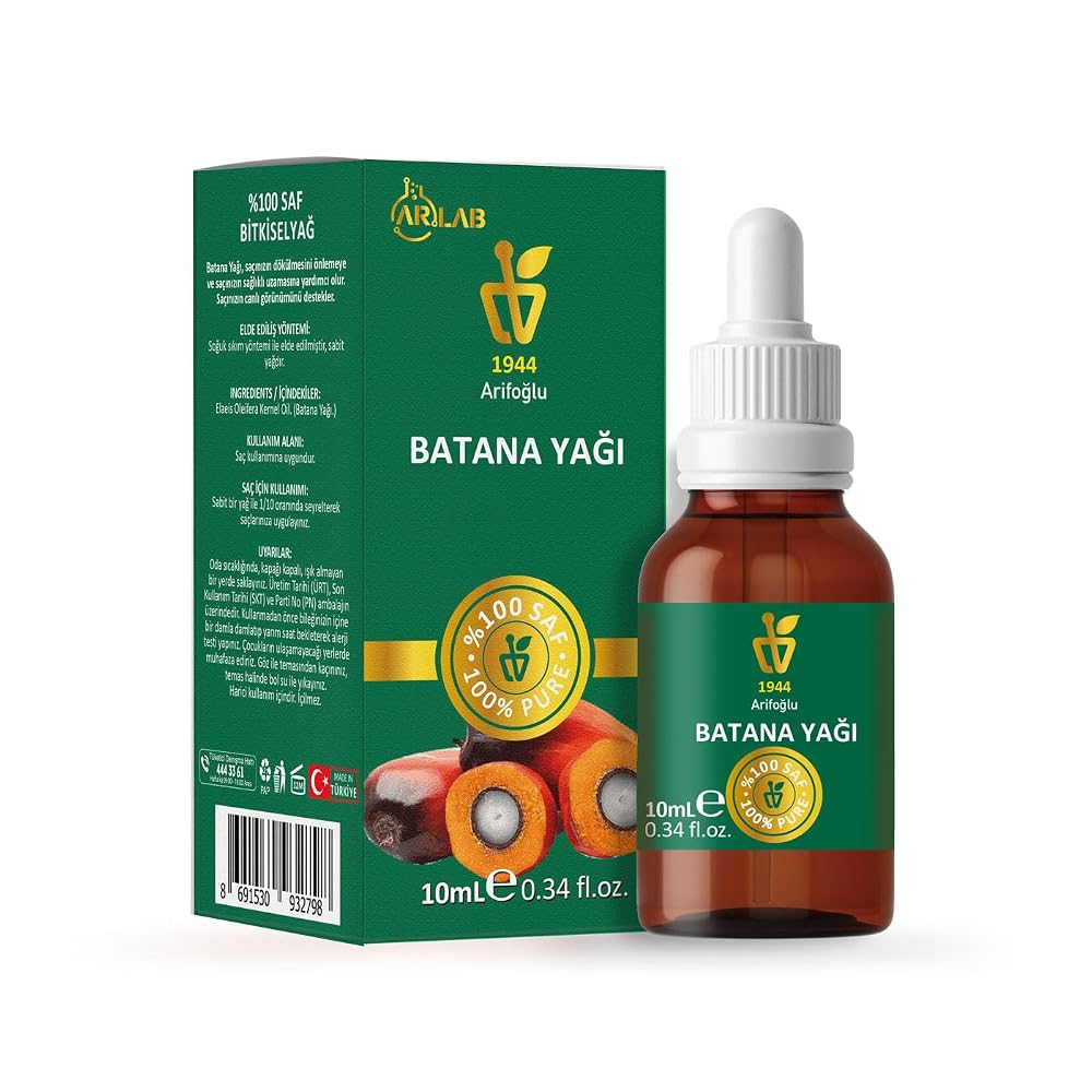 Arifoğlu Batana Yağı 10ml%100 Saf Pure Batana Oil Arlab