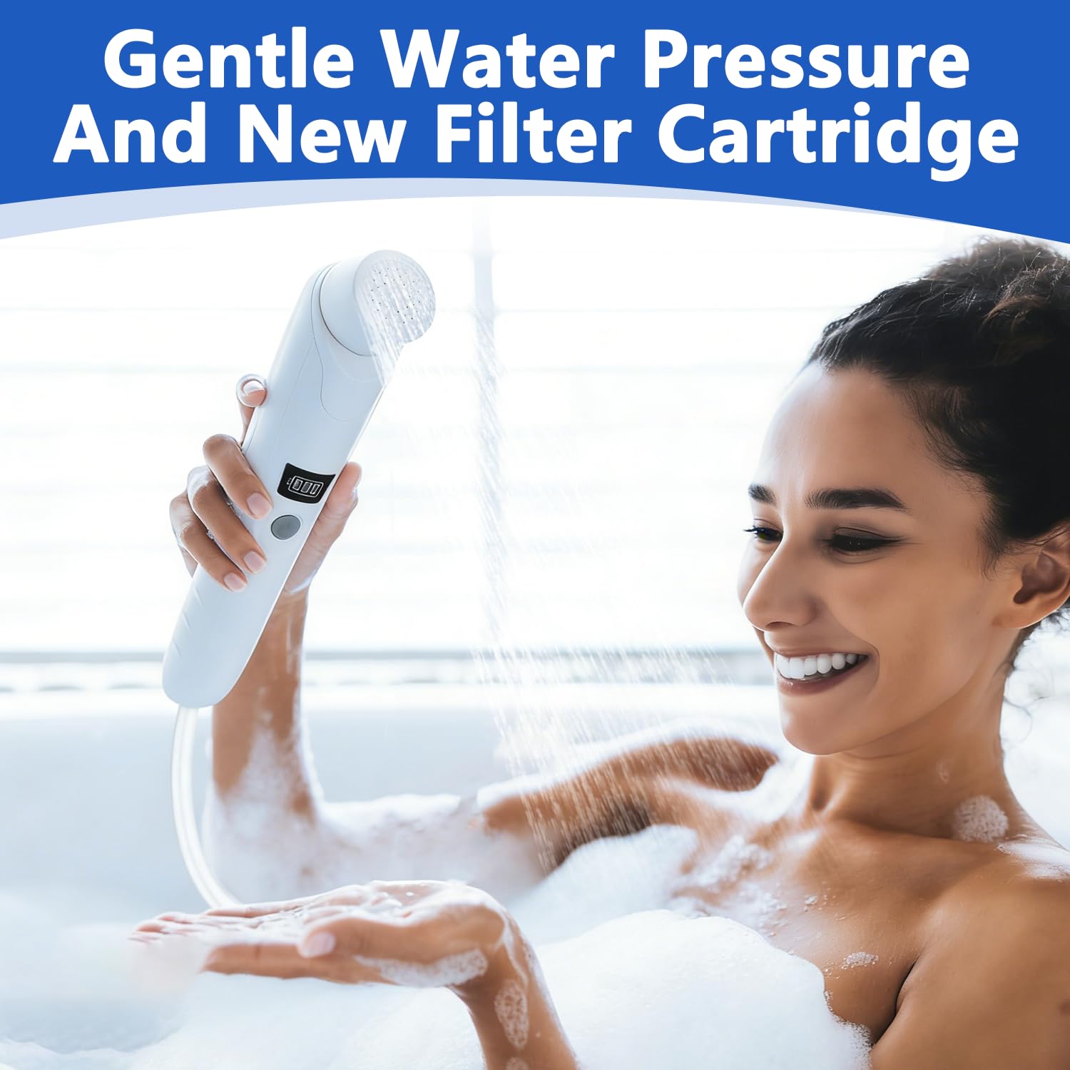 Bidet portatile da viaggio, elettrico, bidet da viaggio, con serbatoio dell'acqua da 2,5 l, per doccia intima, letto settimanale ed escursioni all'aperto, doccia portatile per uomini e bambini (bianco