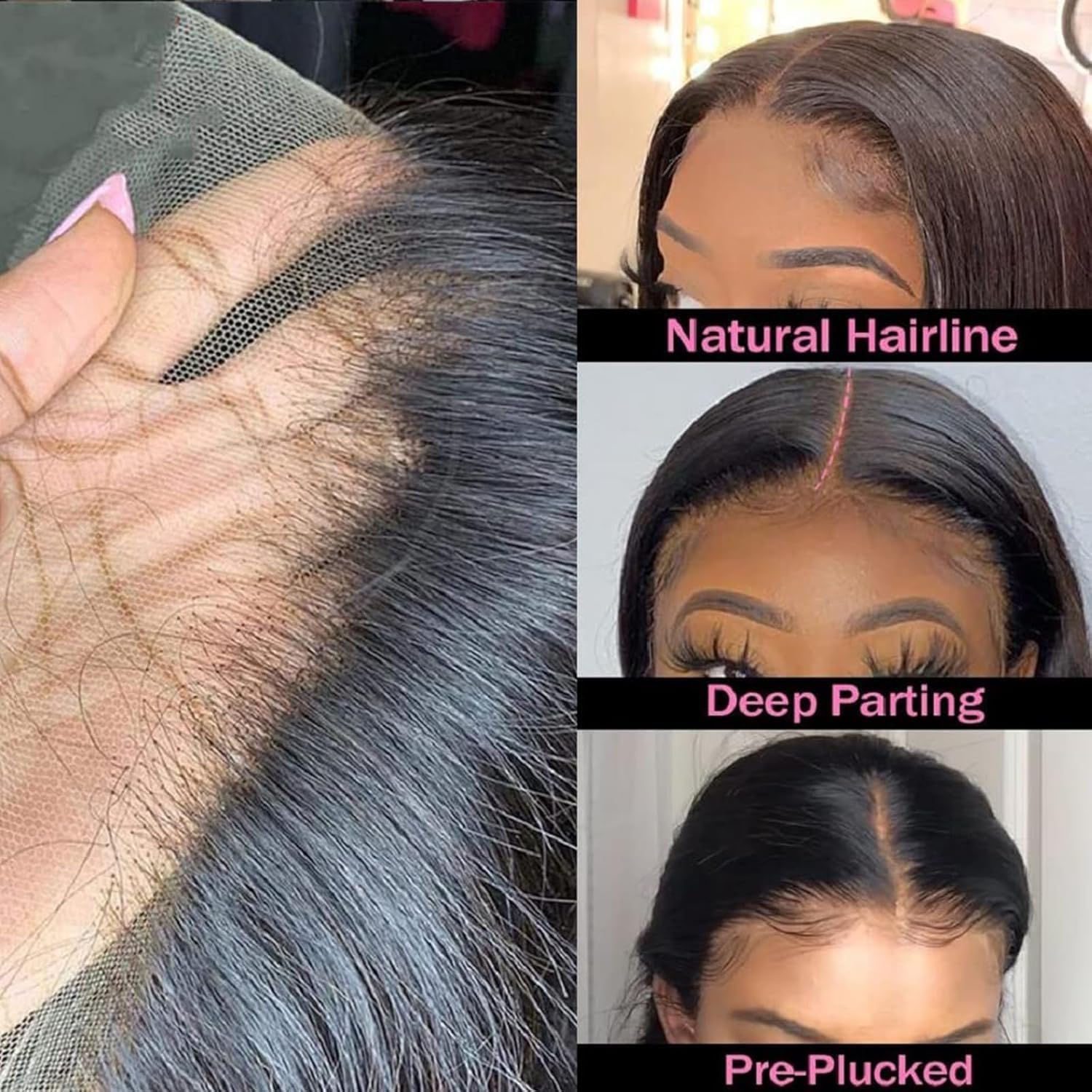 20 Inch 13x4 Lace Frontal Closure HD Lace Frontal Straight - Image 4