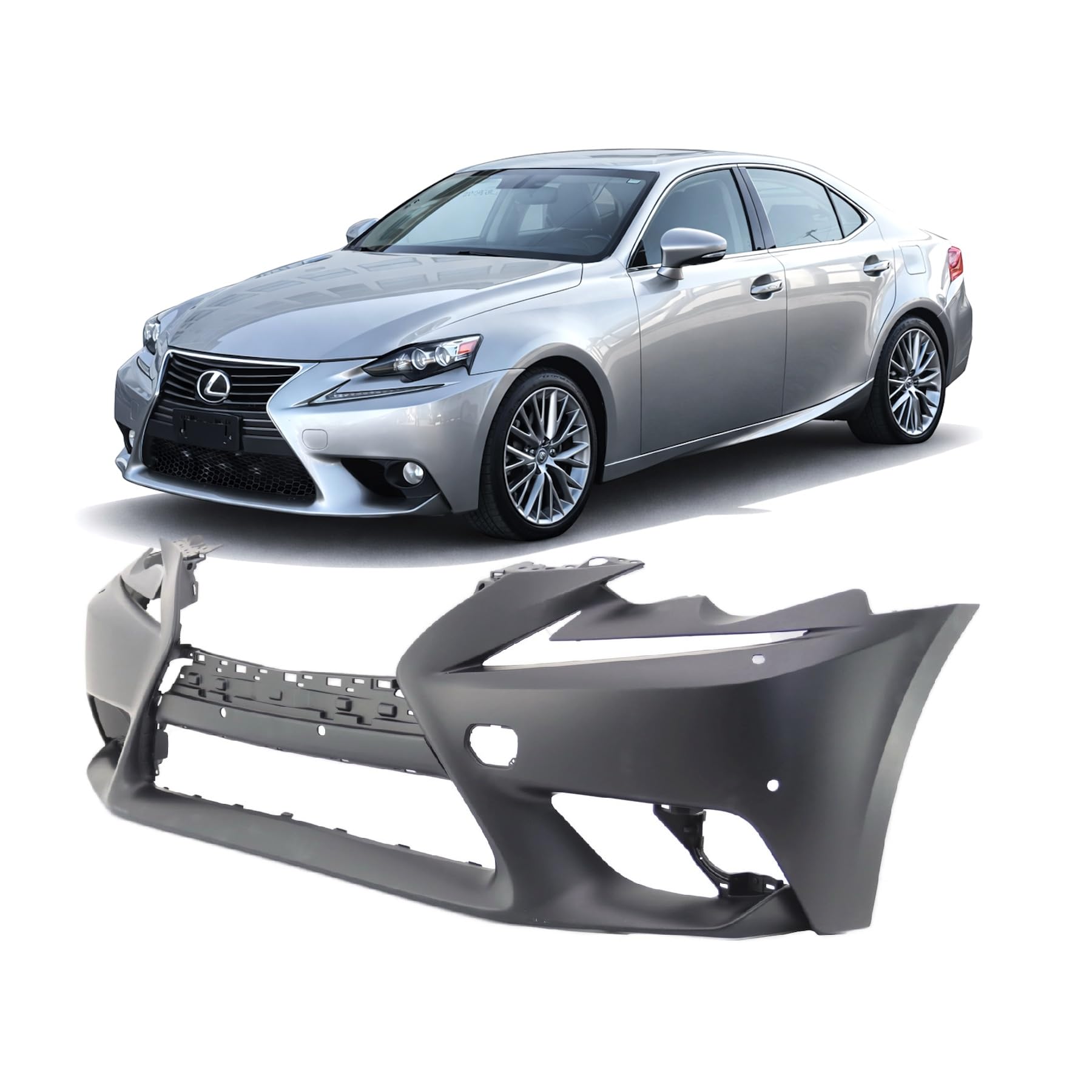 FitParts Compatible with Lexus IS250/350 2014–2016 Front Bumper Cover