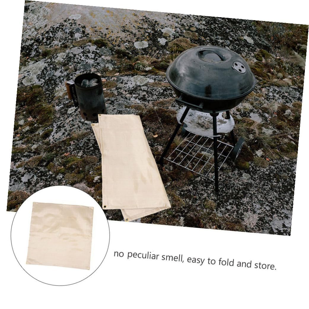 Toddmomy Manta Ignífuga Resistente al Calor para Camping Tapete Protector de Incendios para Barbacoa al Aire Manta Ignífuga para Picnic y Acampar Color Aleatorio