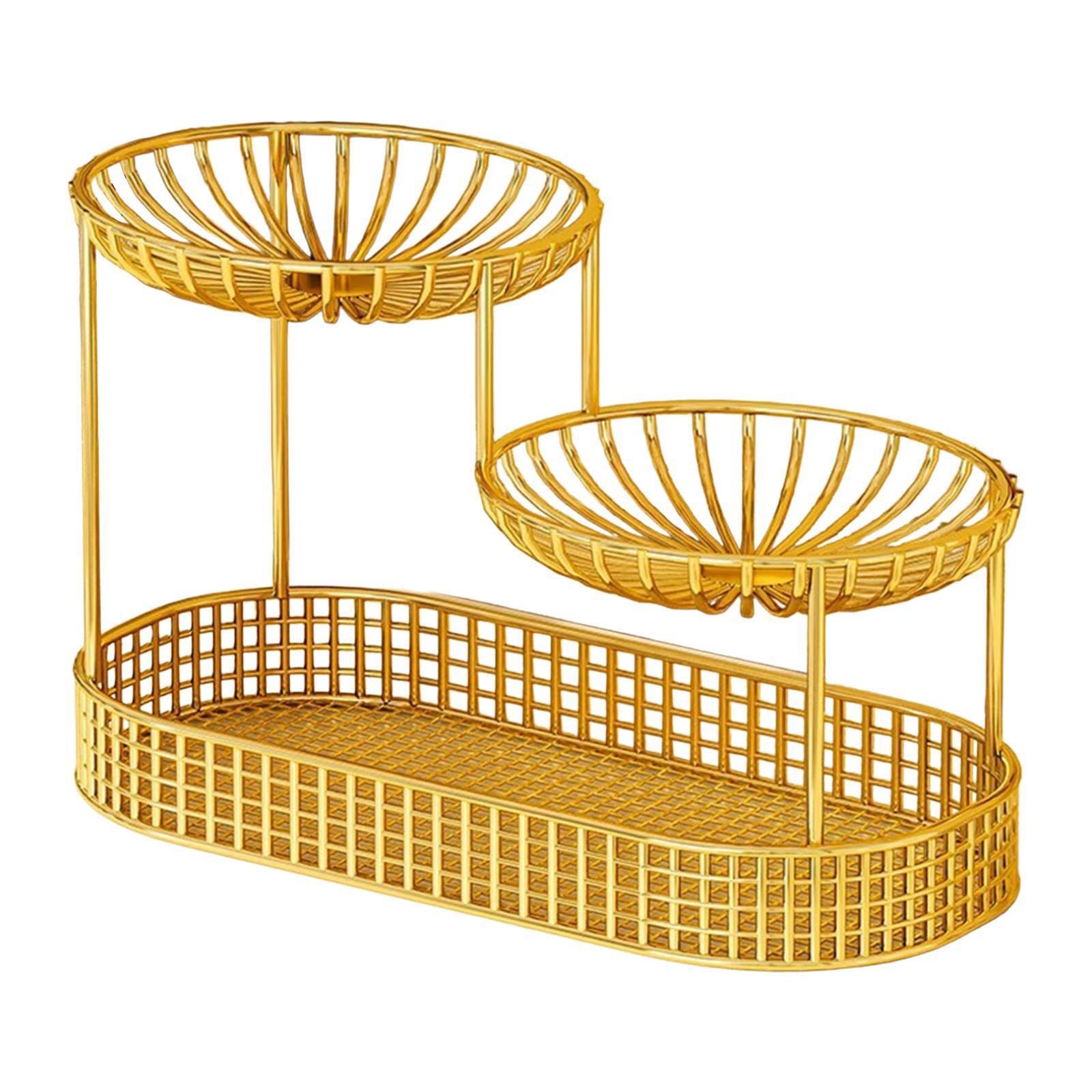 QIXCXAZ Storage Bowl For Fruits Attractive Hollow Wire For Keeping Fresh Produce Neatly Arranged Solution For Keeping Kitchen Organized Storage Basket