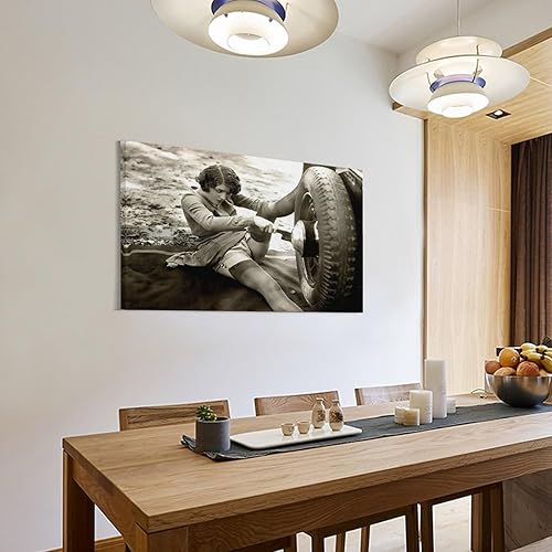 Miniatura 3 de Una fotografía del estudio Biederer en la década de 1930, pinturas de garaje para decoración de pared, lienzo, impresiones artísticas para