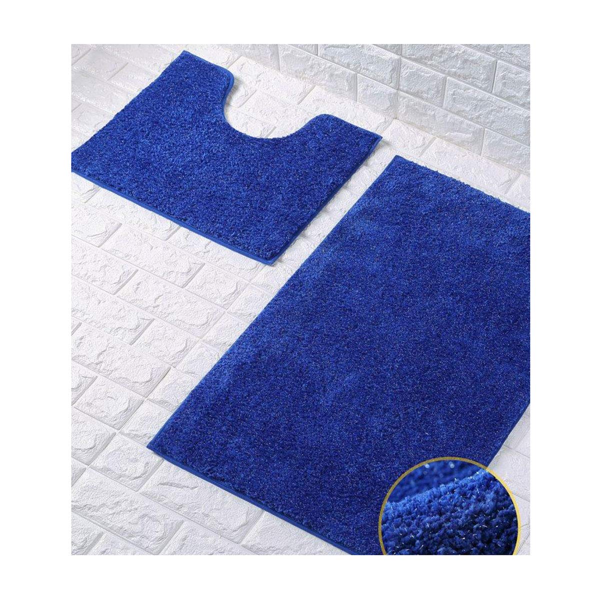 Gc Gaveno Cavailia Royal Blue Gaveno Cavailia Super Absorbent (2Pc) Shiny Microfiber Bath Set - [ ]