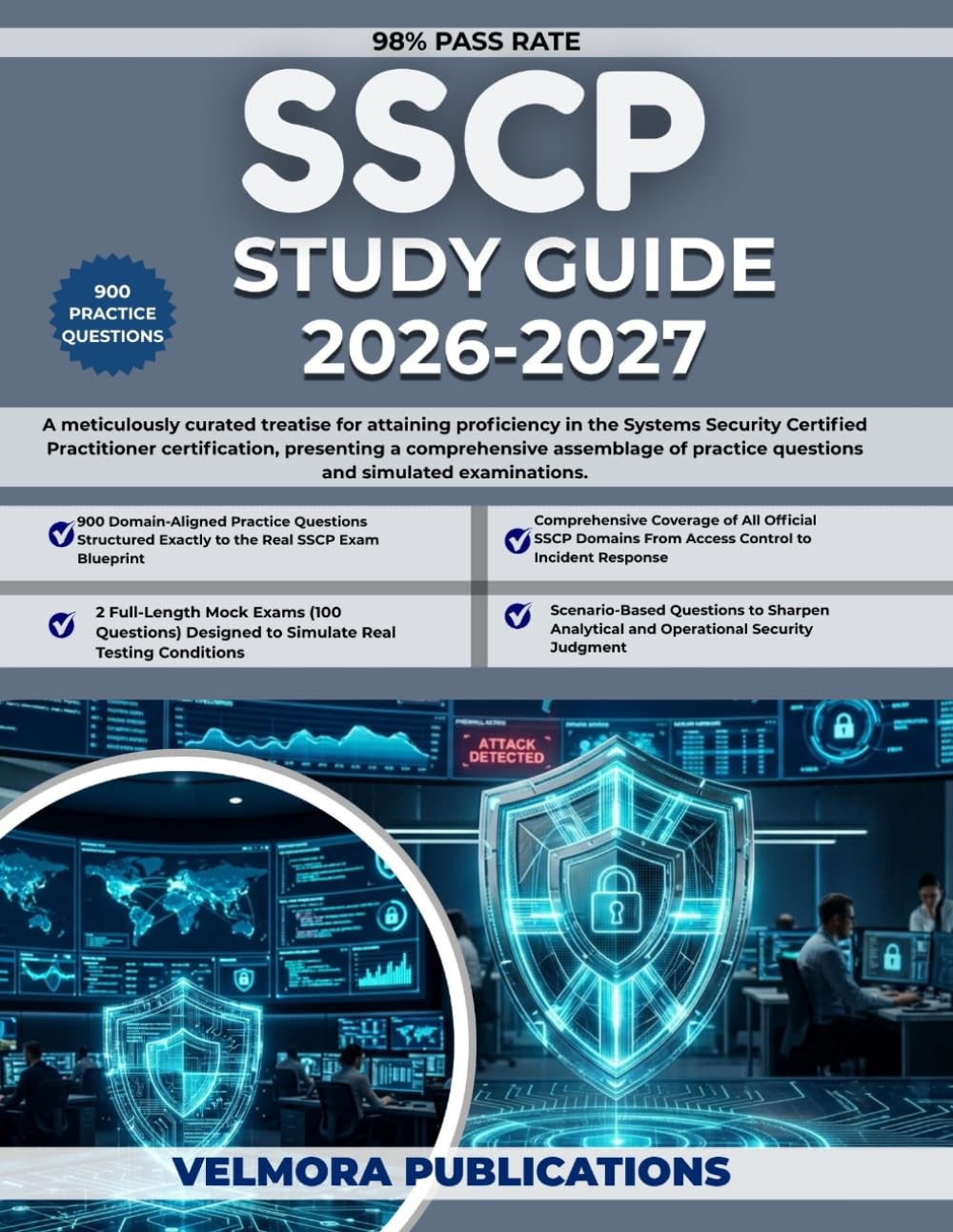 SSCP STUDY GUIDE 2026-2027: A meticulously curated treatise for attaining proficiency in the Systems Security Certified Practitioner certification, ... practice questions and simulated examinations