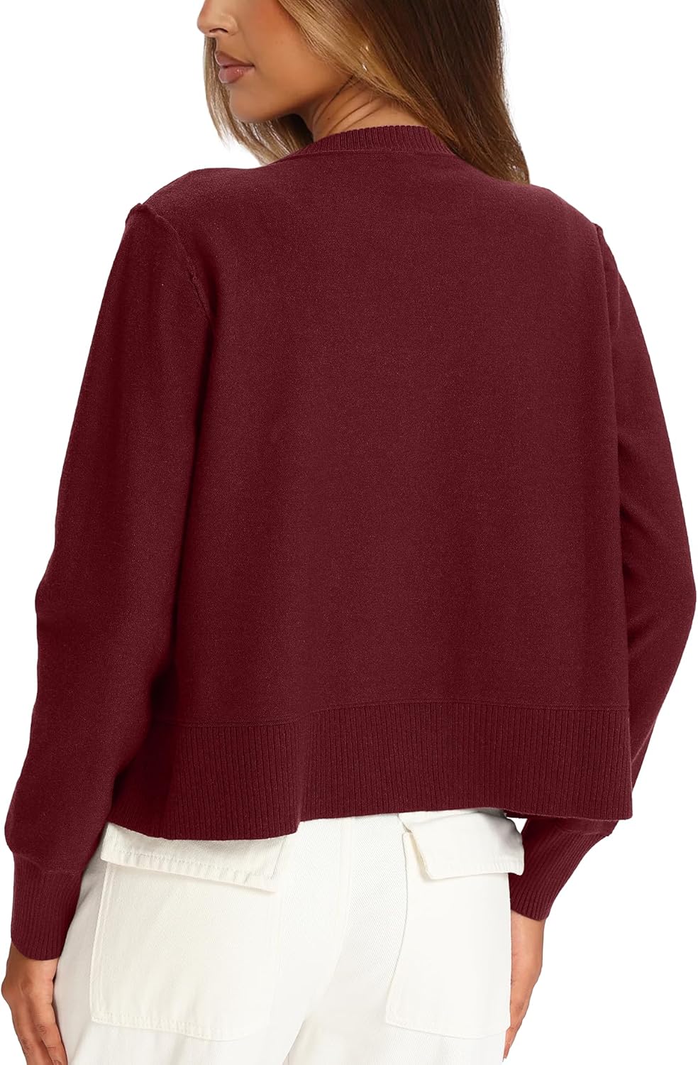 Darong Women's Lightweight Cardigan Sweater Long Sleeve Button Down Crew Neck Spring Outfits Fashion 2026 Clothing - Image 2