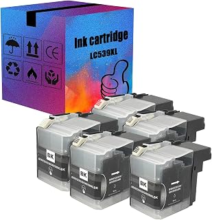 LC539/LC535XL Cartuchos De Tinta De Reposição, Multipack Preto E Tri-color, Compatível Para Brother DCP-J100 J105 MFC-J200 Impressoras 5 BK Pack