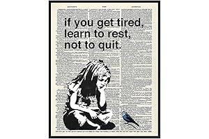 Peter Max Art - Don't Quit Motivational Canvas Wall Art