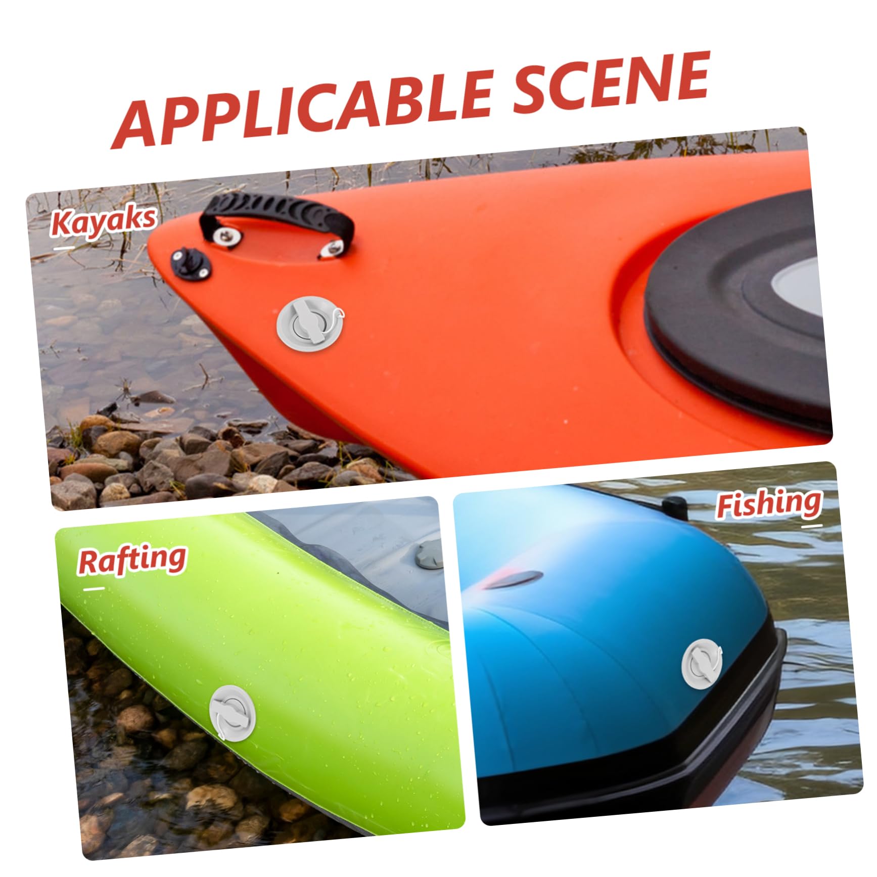 UPKOCH Valvola per Gommone Gonfiabile Accessori per Barche Marine Sicurezza Aria Barca Chiave Adattatore Pompa Kit Trop Kayak Adattatore per Valvole Spina per Kayak Plastica