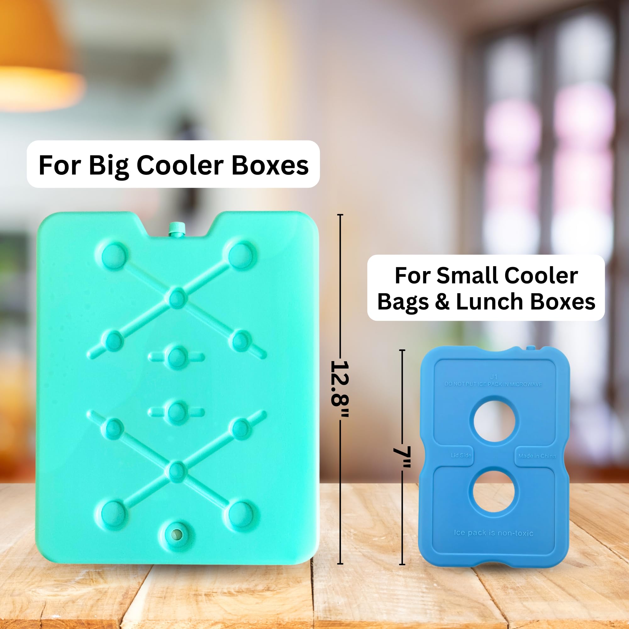 GURIN Bolsas de hielo reutilizables para lonchera, hieleras, bolsas o mochilas, frías hasta 8-12 horas de larga duración para camping, picnic, actividades al aire libre, entrega de alimentos