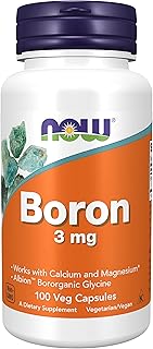 Now Foods, Boron, 3mg, 100 vegane Kapseln, Laborgeprüft, Glutenfrei, Sojafrei, Vegetarisch