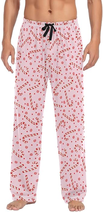Fisyme Mens Pajama Pants Mens Pajama Bottoms Soft Sleep Lounge Pj Pants