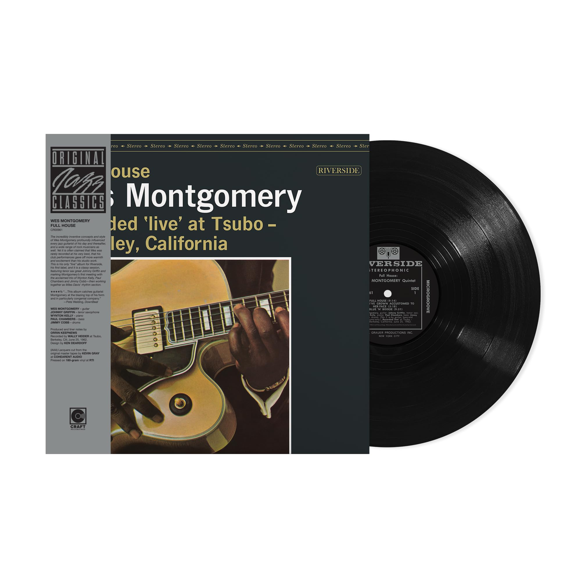 Wes Montgomery Full House Vinyl LP 180 Gr. New And Sealed