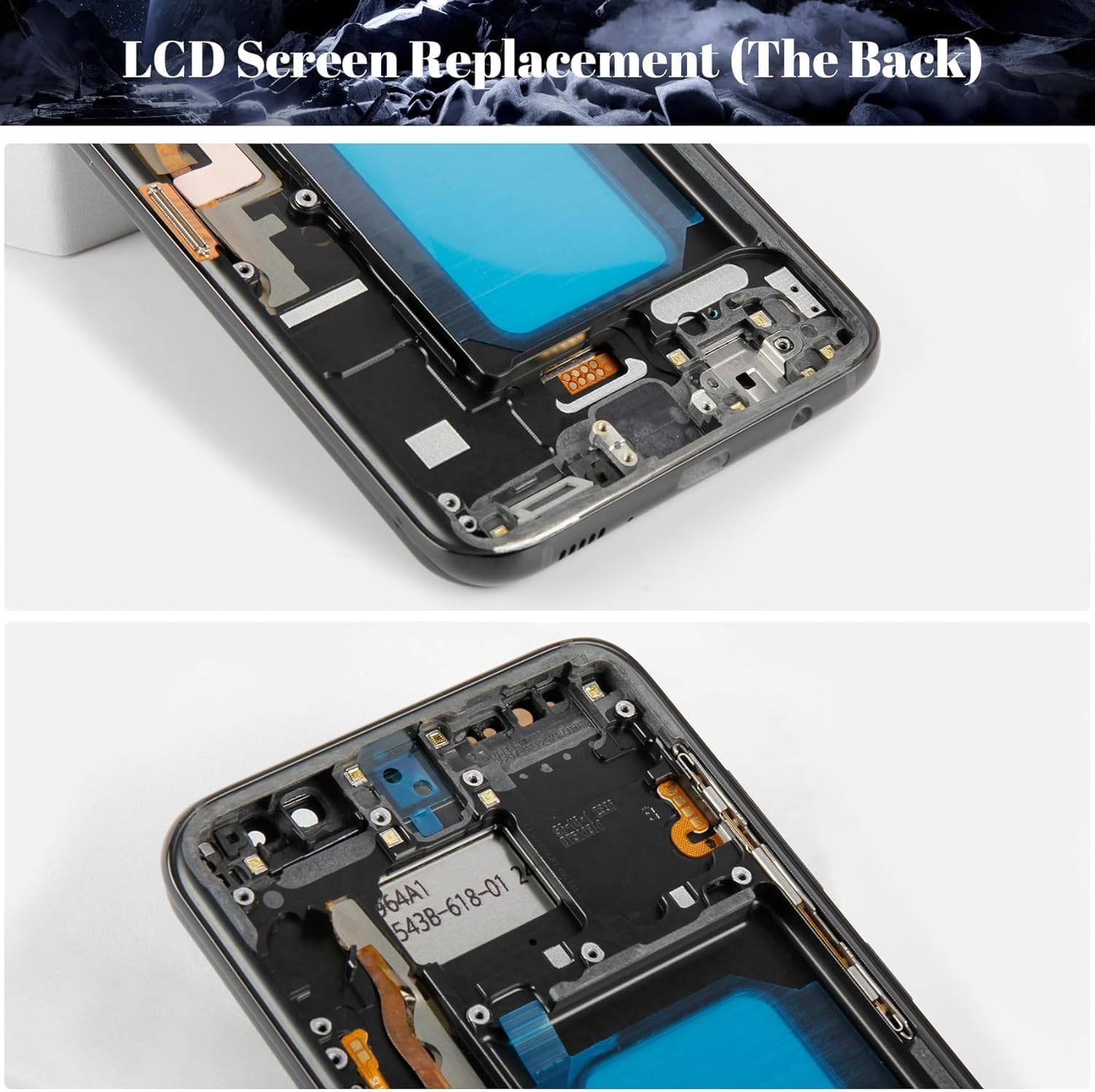 SRJTEK TFT for Samsung Galaxy S8+ LCD Display for Samsung Galaxy S8 Plus Screen Replacement for Galaxy S8+ SM-G955F SM-G955U SM-G955W Touch Screen Digitizer Repair Part with Kits with Frame(Black
