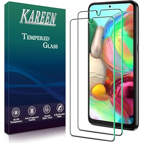 [2 Pack] Screen Protector for SAMSUNG GALAXY A71, A71 5G, A71 5G UW