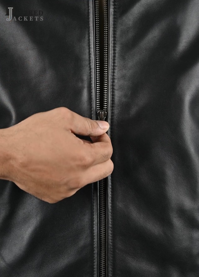 Mens Leather Jacket - Real Lambskin Classic Vintage Style Leather