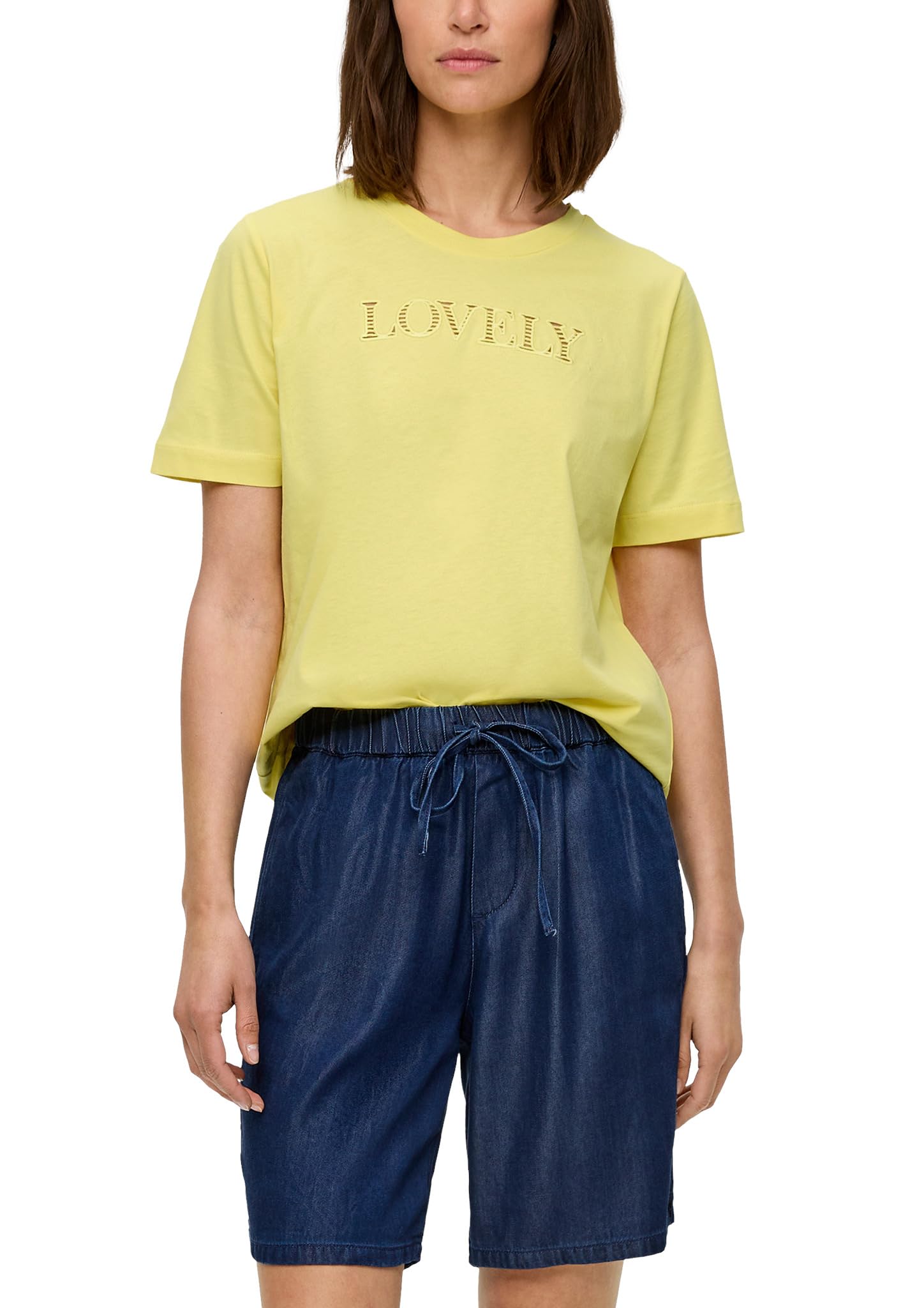 s.Oliver Women's T-Shirt, Yellow 13d0, 14