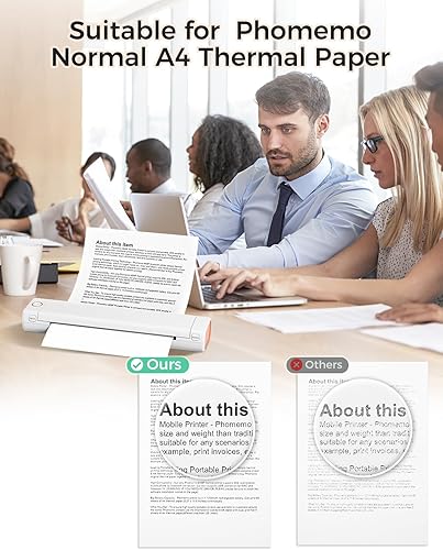 Miniatura 9 de Phomemo M08F - Impresora inalámbrica de plantillas de transferencia de tatuajes, máquina copiadora térmica de transferencia de tatuajes con 10