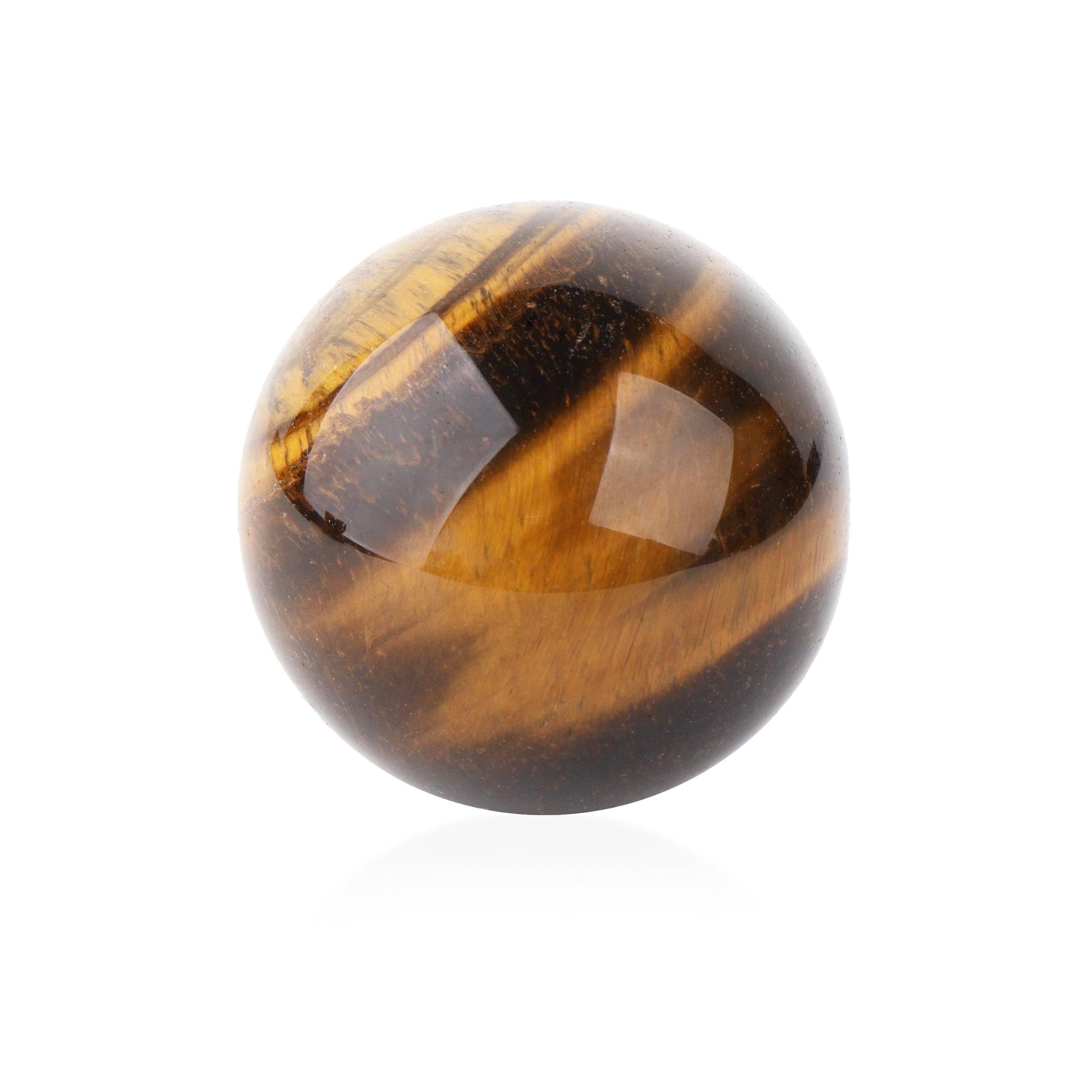Boule œil de tigre 50 mm NKlaus ésotérisme lithothérapie 15676