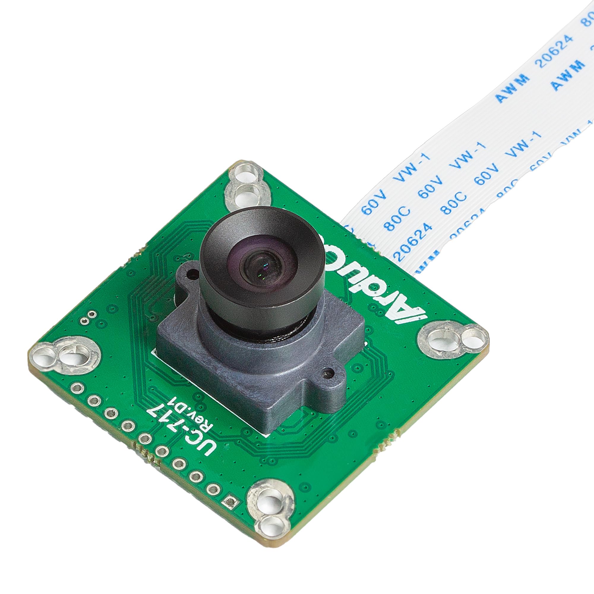 Arducam for Raspberry Pi Global Shutter Camera Module, 1.58MP IMX296 Mono Pi Camera with 96°(D) M12 Lens, 1440×1080@60fps High Speed Camera for Raspberry Pi 5, 4, 3, Pi Zero 2 W