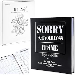 gisgfim End of Life Planner Organizer Binder Notebook I'm Dead Now What Book Planner 8.5x11 Printable Estate Planning Orga...