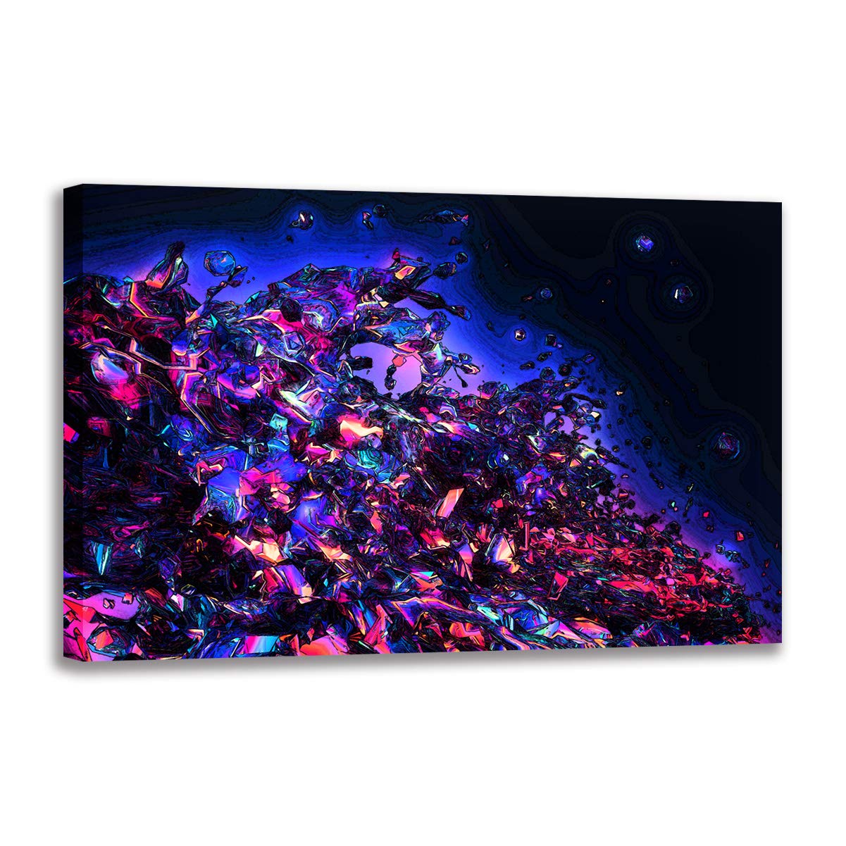 Impression moderne décor à la maison affiche vapeur colorée 3D art