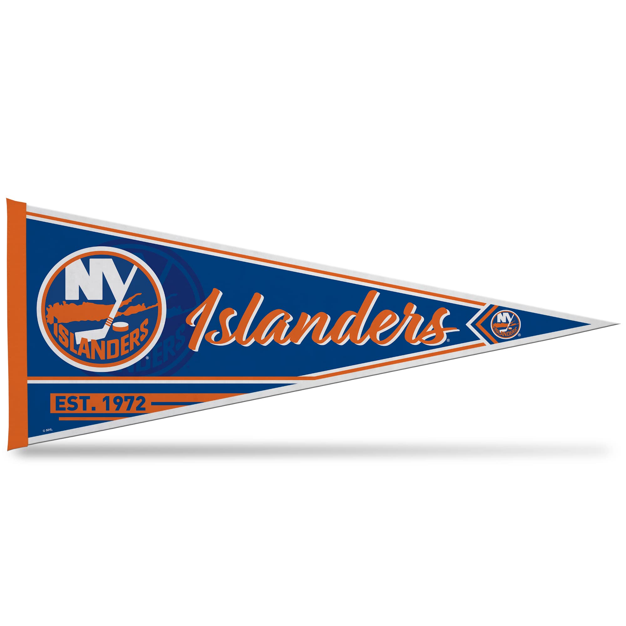 Rico Industries NHL Hockey New York Islanders Classic 12" x 30" Felt Wall Décor Pennant - Great for Home/Bed Room/Man Cave Décor