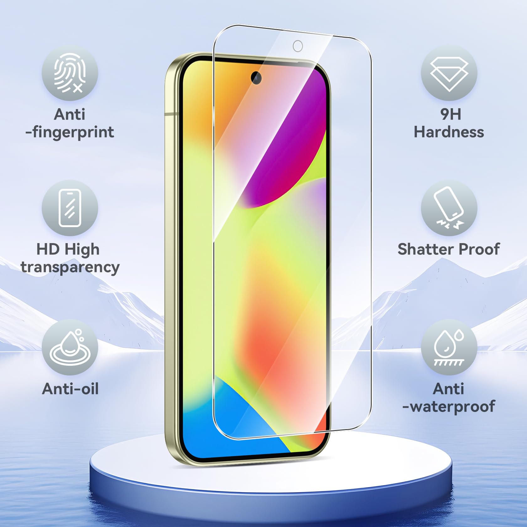 3 Pièces Verre Trempé pour Google pixel 10 5G avec 3 Pièces Caméra Arrière Protecteur, Ultra Résistant Film Protection écran, Sans Bulles Film Protection écran.