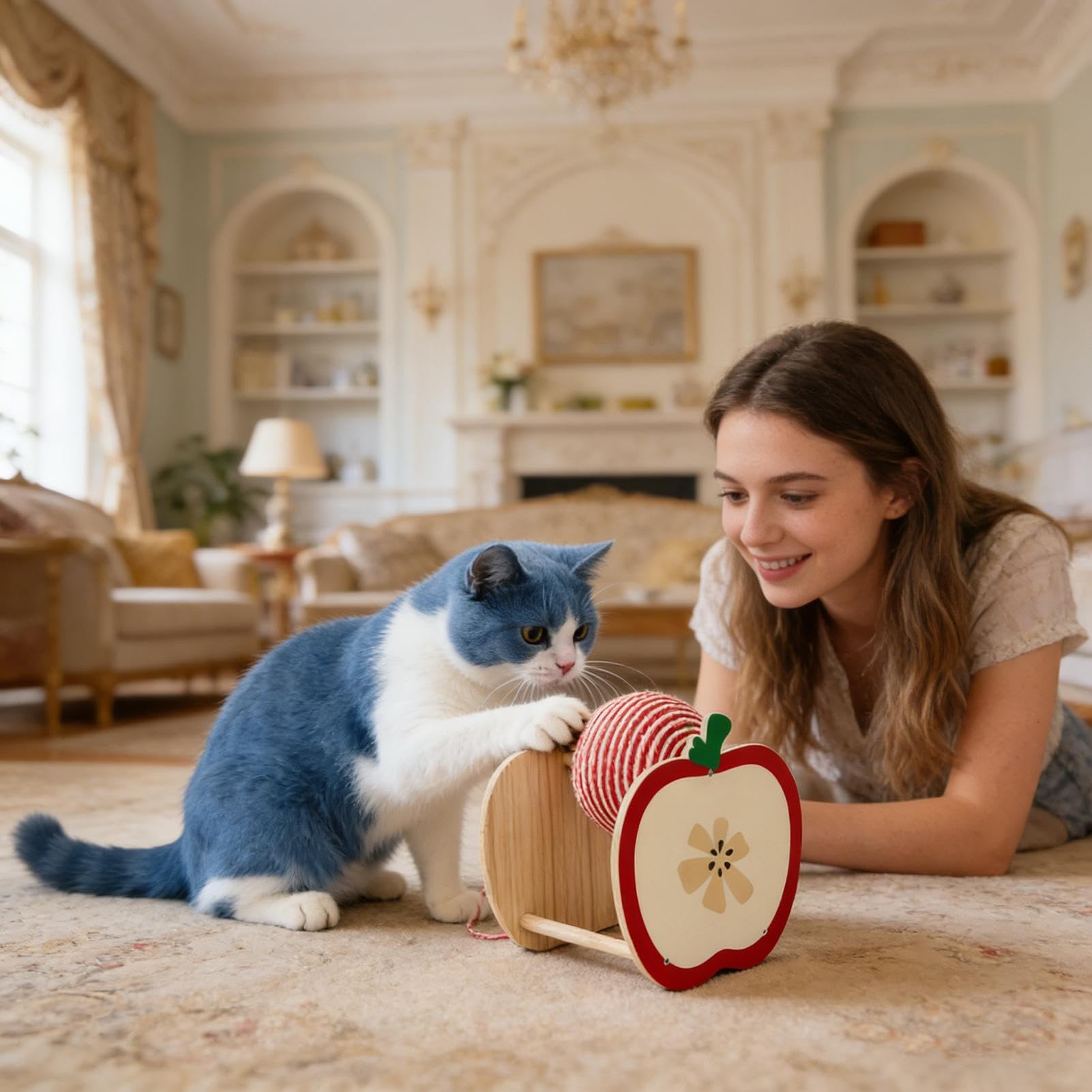 Bola Rascador para Gatos Accesorios Ergonómicos Antimordeduras
