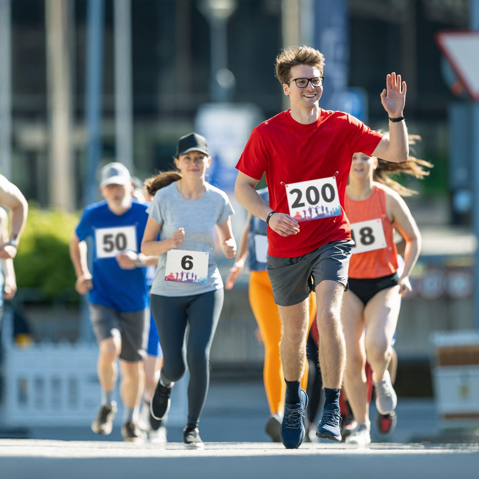 PATIKIL Dossards de course à pied indéchirables, imperméables avec épingle de sûreté pour marathon sport jeu