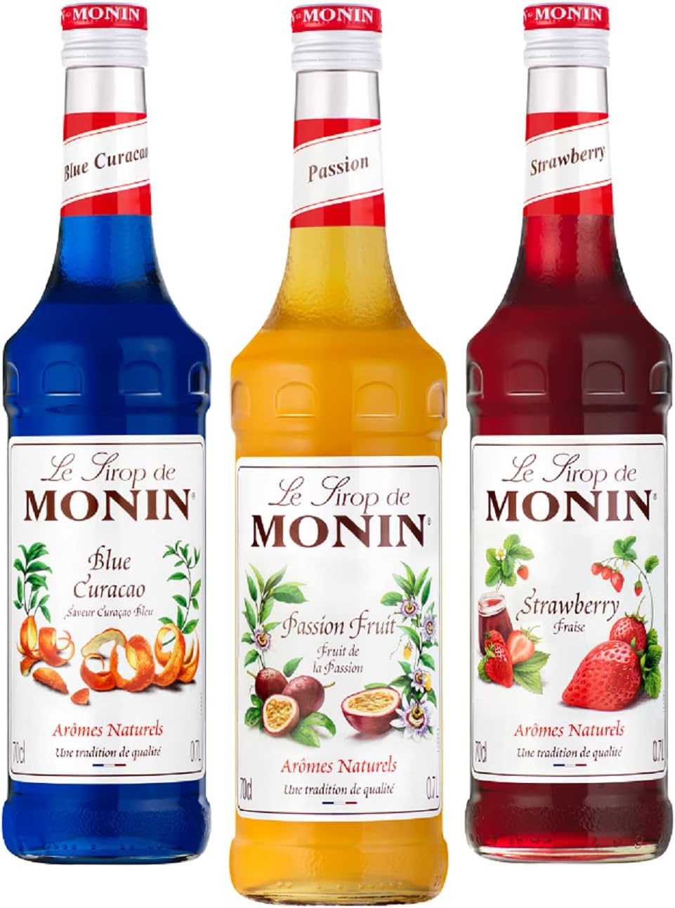 Fruit Flavoured Cocktail Syrup Bundle Includes Monin Premium Passion