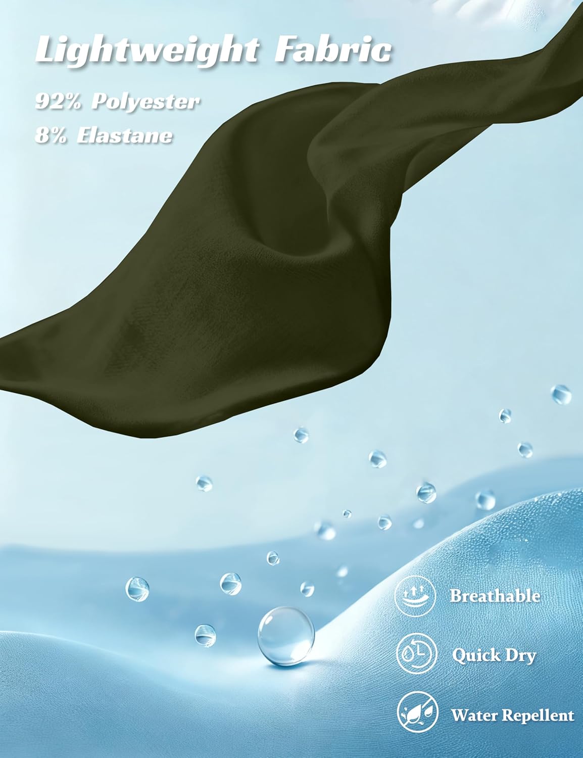 MAGNIVIT Men's Sweatpants with 3 Zipper Pockets Athletic Workout Lightweight Pants Quick Dry Running Joggers for Men - Image 3