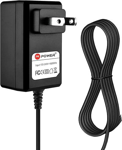 PKPOWER Cargador adaptador de CA para GPX Reproductor de DVD portátil PD1030 PD718 Cable de alimentación