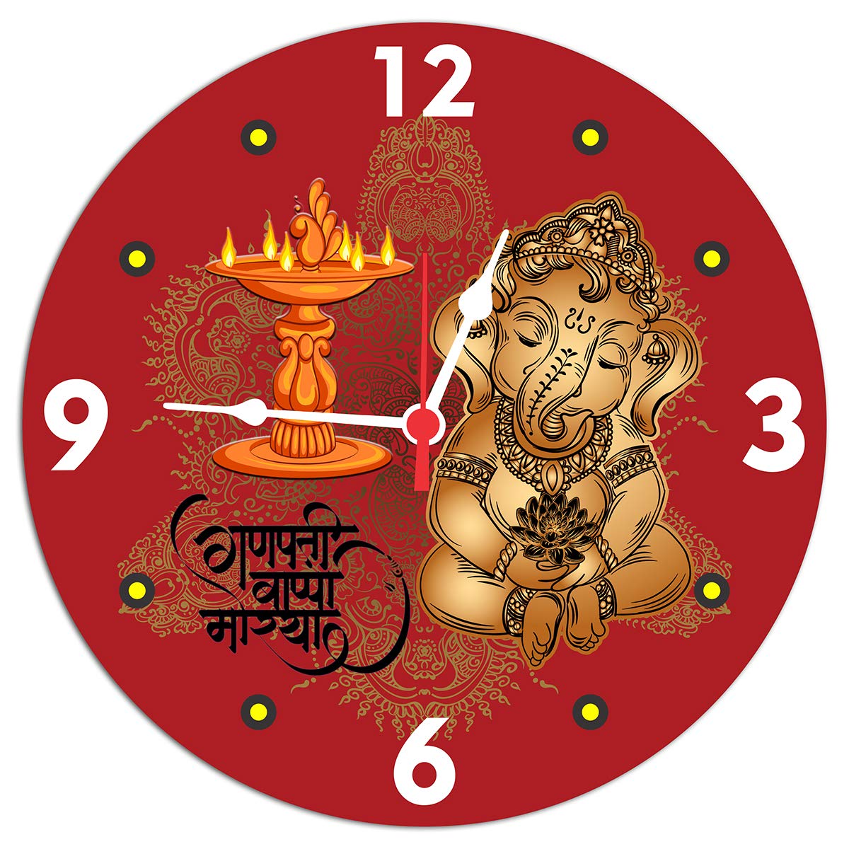 Buy Kinaaz Decorative Wall Clock, Analog Wall Clock, Round Clock, Wall