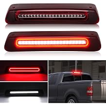 LED 3rd Third Brake Light Replacement for F150 2004-2008,Explorer Spor 2007-2010,Mark LT 2006-2008, Upgraded LED White Cargo Light & Red High Mount Stop Light Red+Clear Lens
