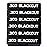 Aolamegs 300 Blackout Magazine Marking Band 6 Pack (Black-White)