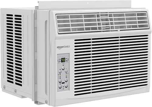 Amazon Basics 6000-BTU Window Air Conditioner with Quiet Operation, Up